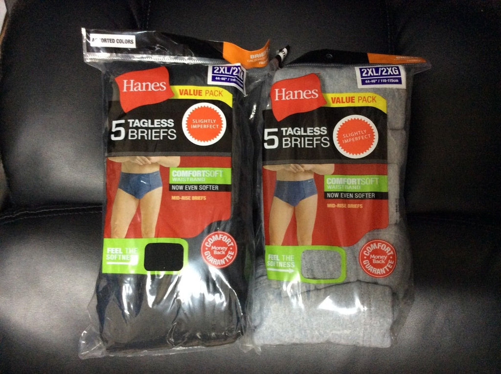 Hanes Men's 10 Pack Underwear, Assorted Soft Cotton Tagless Boxer Briefs  S-3XL