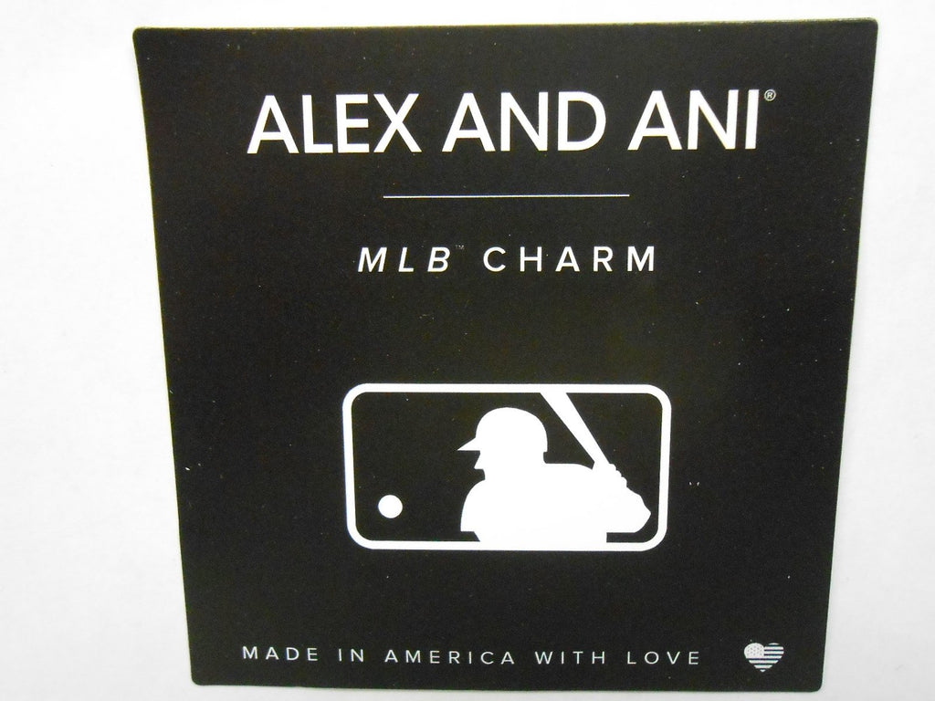 Alex and Ani "Major League Baseball" Mets Cap Logo Rafaelian Gold-Tone Expandable Bangle Bracelet