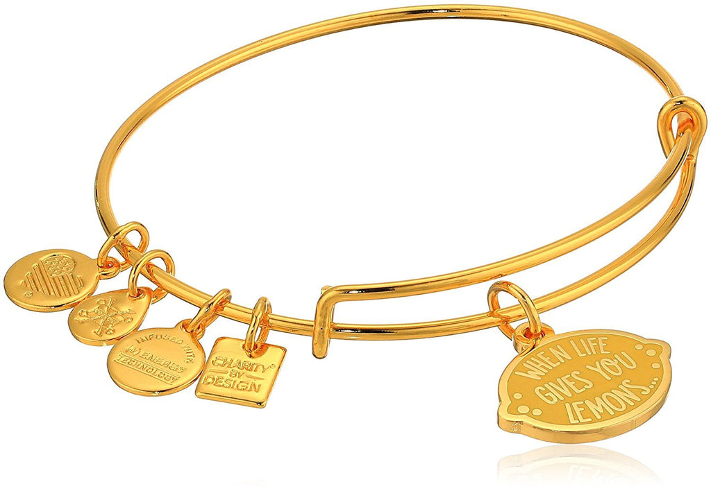 Alex and Ani Womens Charity By Design When Life Gives You Lemons Bangle