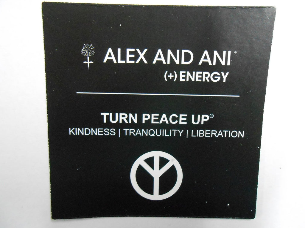 Alex and Ani Bangle Bar "Turn Peace Up" Rafaelian Expandable Bracelet