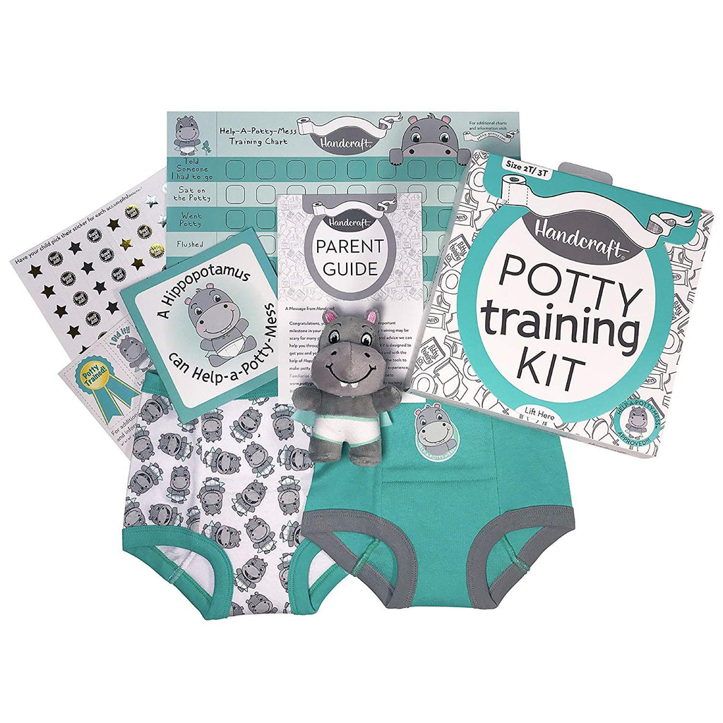 Handcraft Toddler Kids Potty Training Kit, Includes Parent Guide, Training Pants and More, Teal, Size 2T/3T