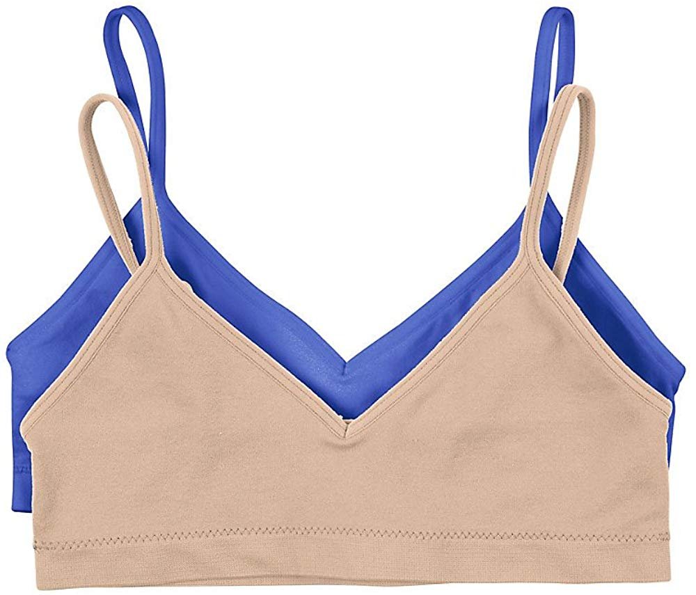 Hanes Big Girl's ComfortFlex Seamless Bralette 2-Pack Bra