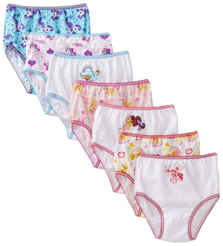 Handcraft Little Girls'  My Little Pony Rotating Print  Underwear Set (Pack of 7)