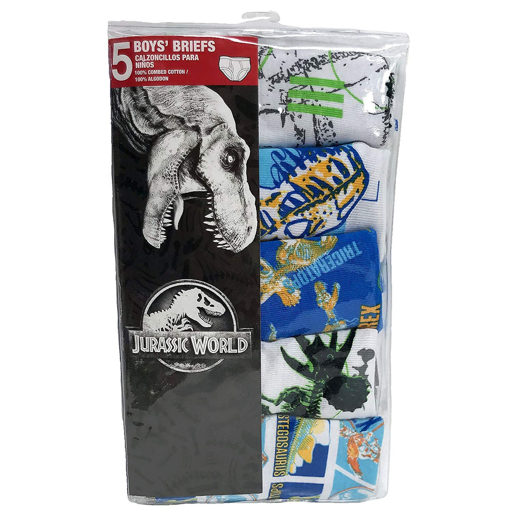 Universal Boys' Jurassic World 5-Pack Underwear Briefs