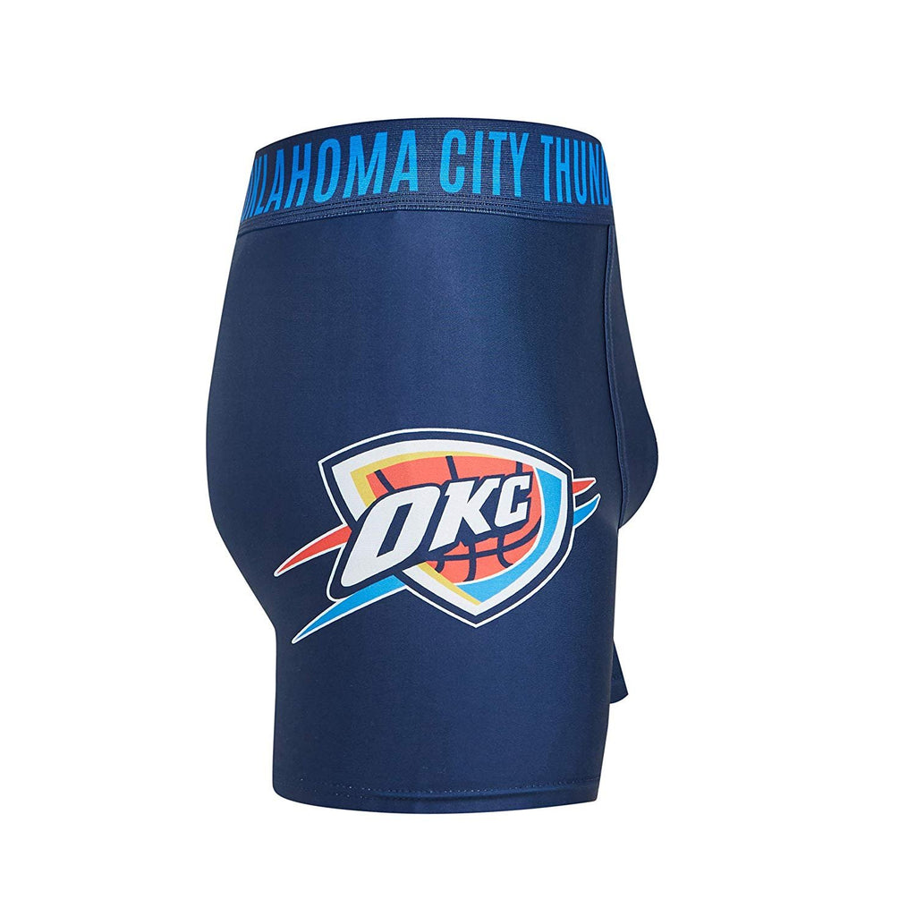 Oklahoma City Thunder Mens Boxer Briefs - NBA Sublimation Performance Active Underwear Sizes M-2X Polyester/Spandex