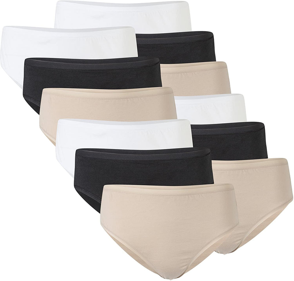 Gildan Women's Cotton Hi Cut Panties, 12 Pairs