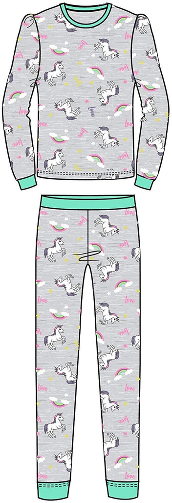 Isotoner Girls 2pc Sleep Set - Pajamas Toddler Little Big Girl Unicorns Bunny Fox Heart Cotton