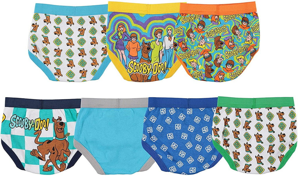 Handcraft Little Boys' Scooby Doo  Brief (Pack of 7), Assorted, 2T/3T