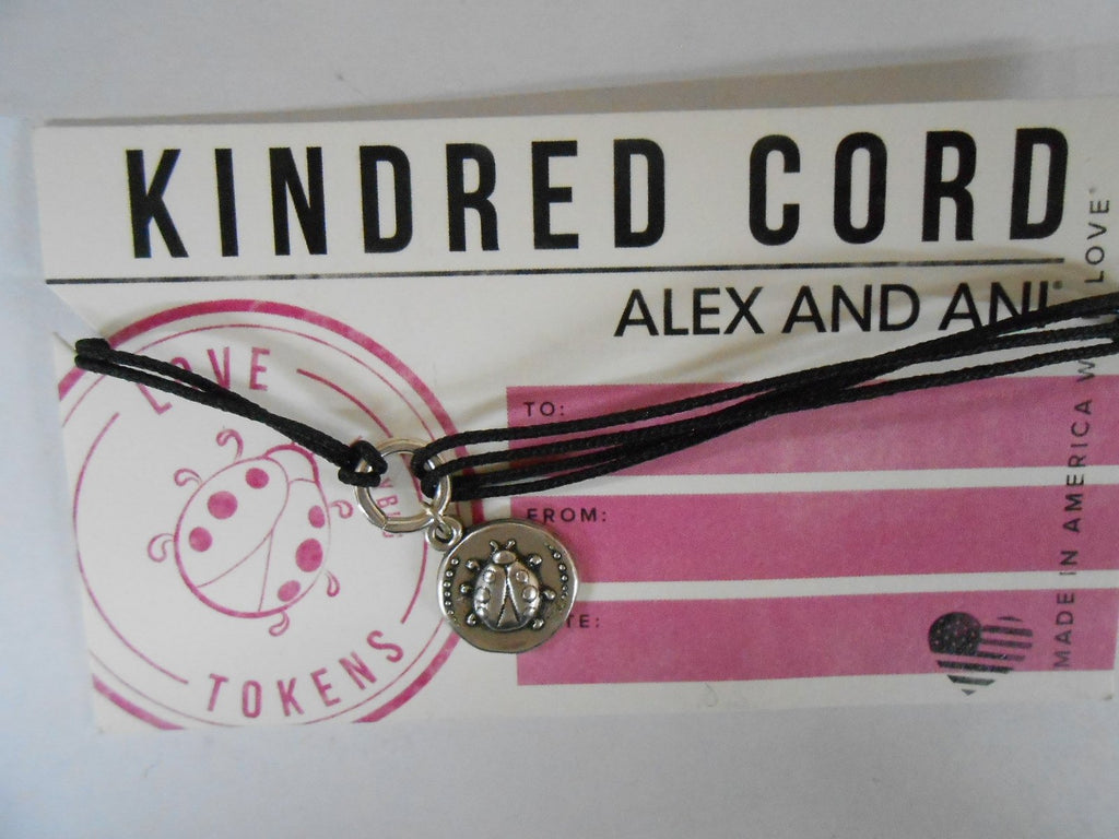 Alex and Ani Women's Kindred Cord Ladybug Bracelet Rafaelian Silver One Size