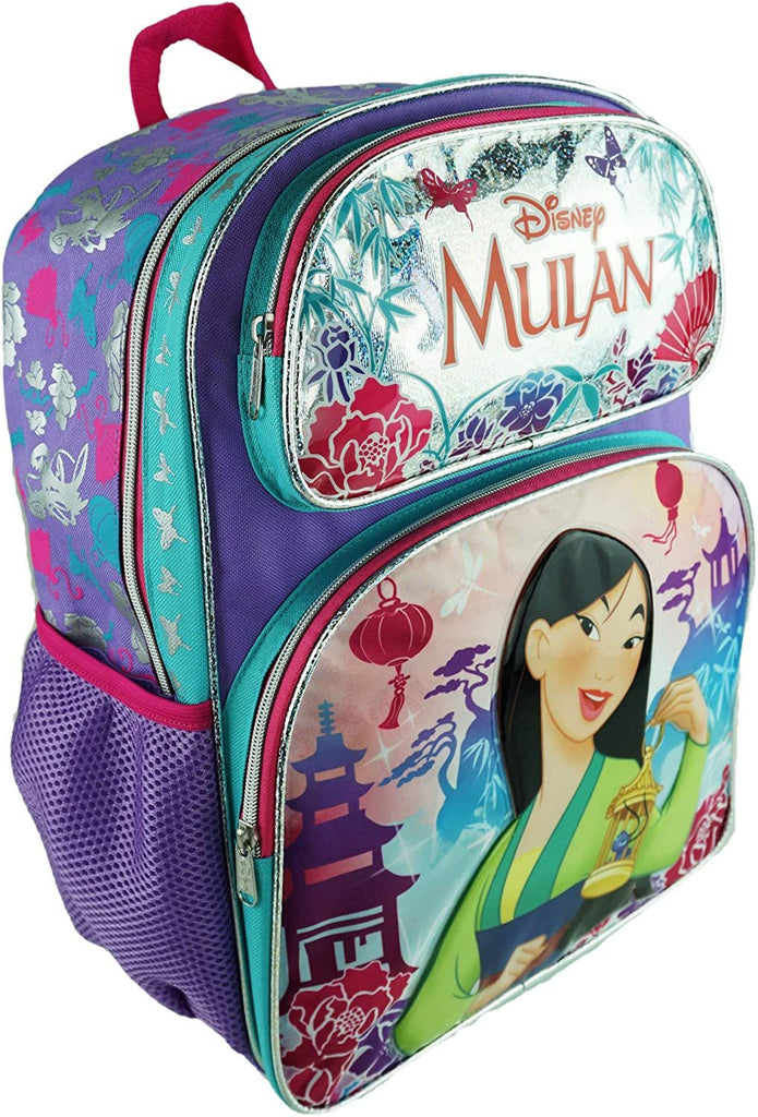 Disney Princess - Mulan Deluxe 16" Full Size Backpack - Pretty and Brave - A19393