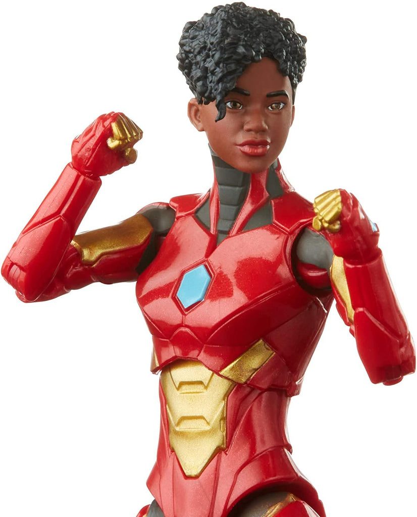 Hasbro Marvel Legends Series 6-inch Ironheart Action Figure Toy, Premium Design and Articulation, Includes 5 Accessories and 1 Build-A-Figure Part, Red,gold