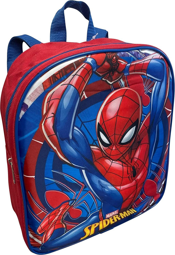 Spider-Man Toddle Boy 12 Inch Mini Backpack (Red-Blue)