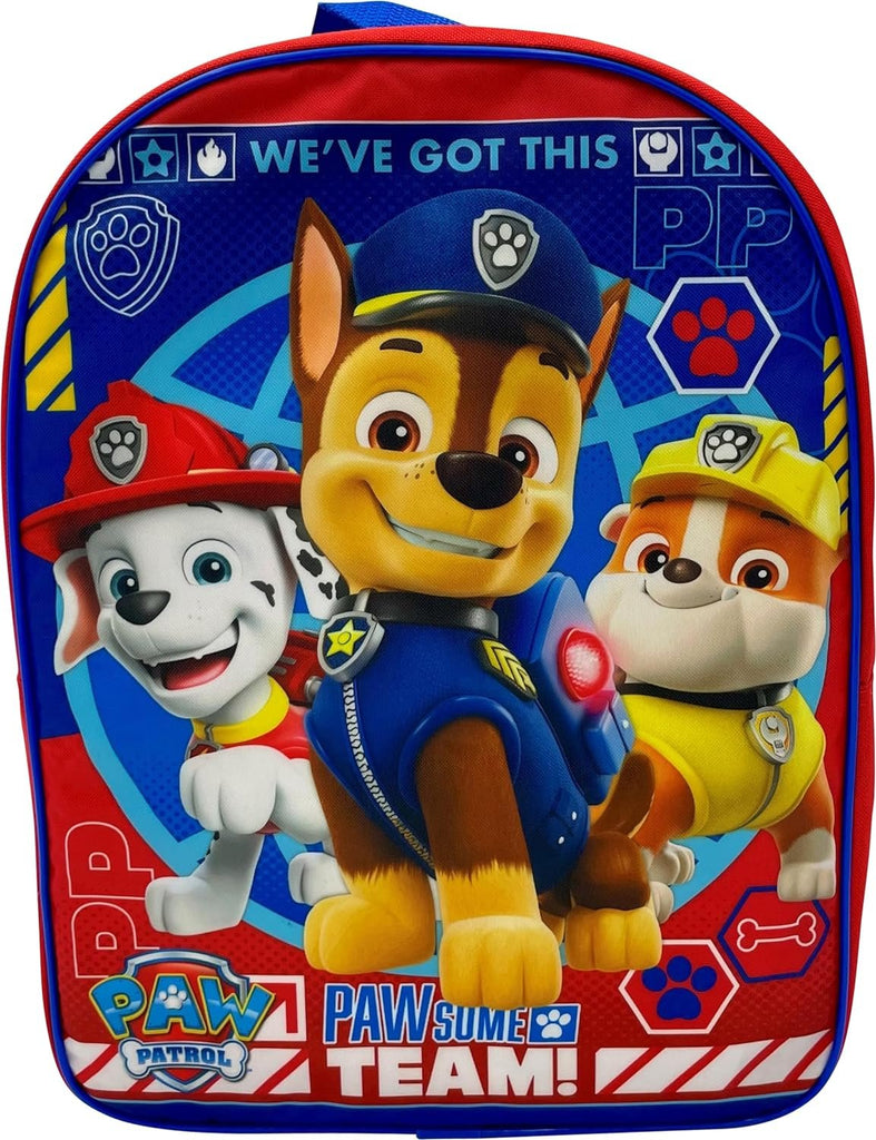 Ruz Paw Patrol Kid's Licensed 15 Inch School Bag Backpack