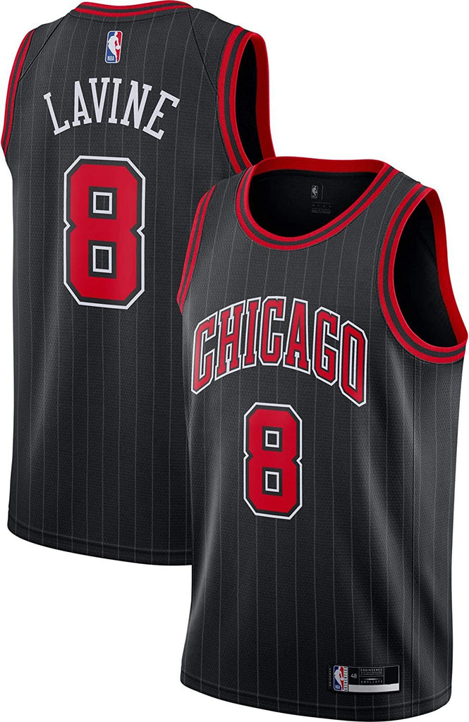 Outerstuff Zach LaVine Chicago Bulls #8 Black Stripe Kids 4-7 Statement Edition Jersey