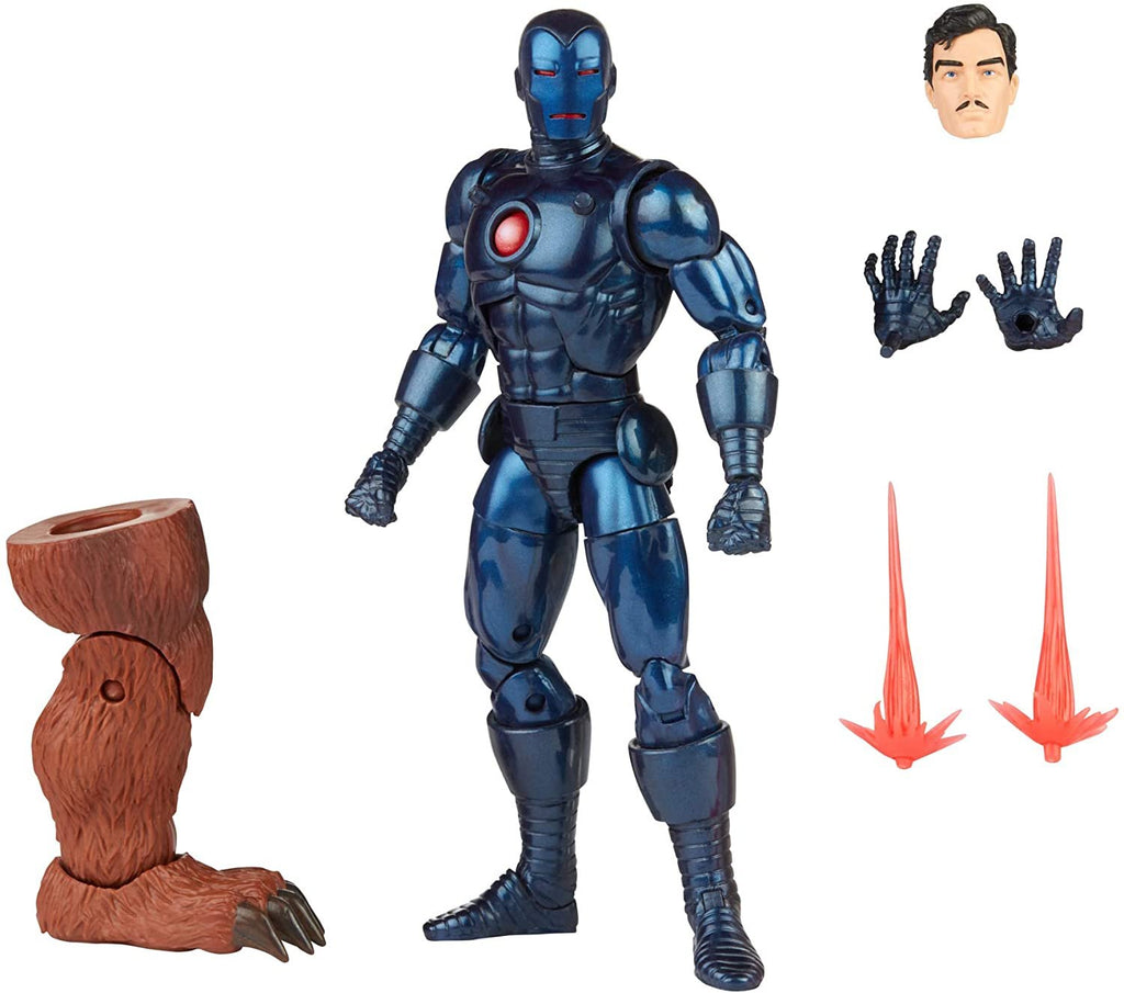 Marvel Hasbro Legends Series 6-inch Stealth Iron Man Action Figure Toy, Includes 5 Accessories and 1 Build-A-Figure Part, Premium Design and Articulation
