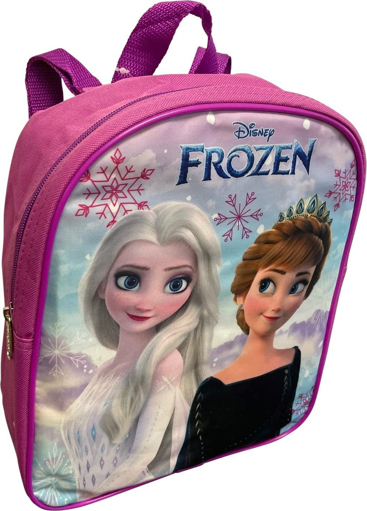 Frozen Anna And Elsa Toddler Girl 12 Inch Mini Backpack (Pink)