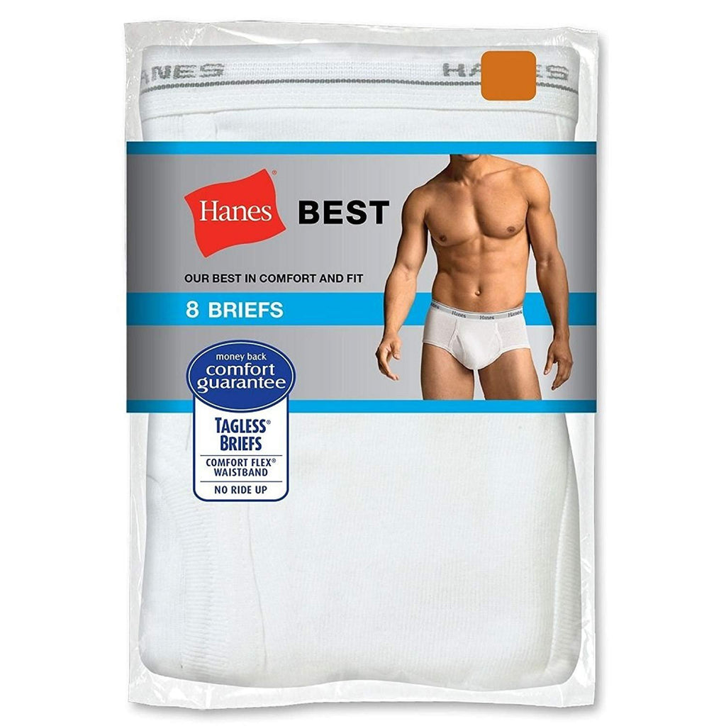 Hanes (8-Pack) Mens Size Small Briefs, White