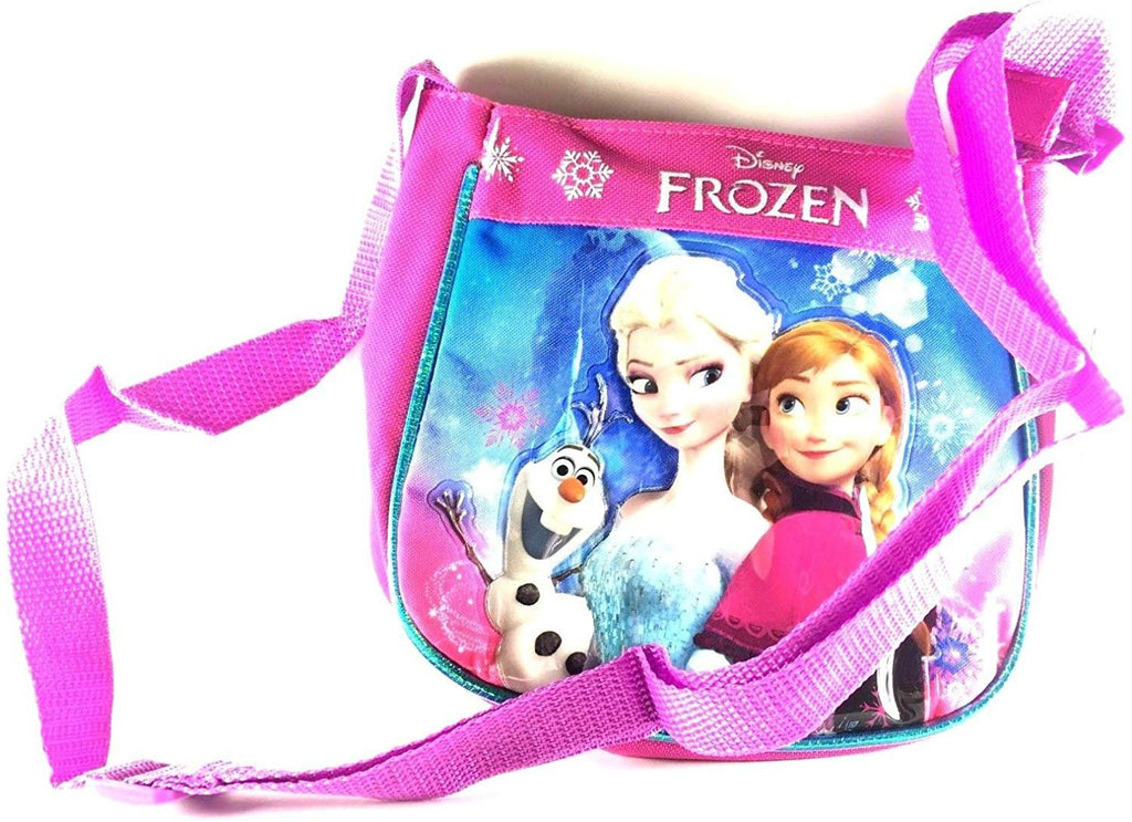 Disney Frozen Elsa Olaf & Anna Pink Passport/Cross-body/Purse/Handbag