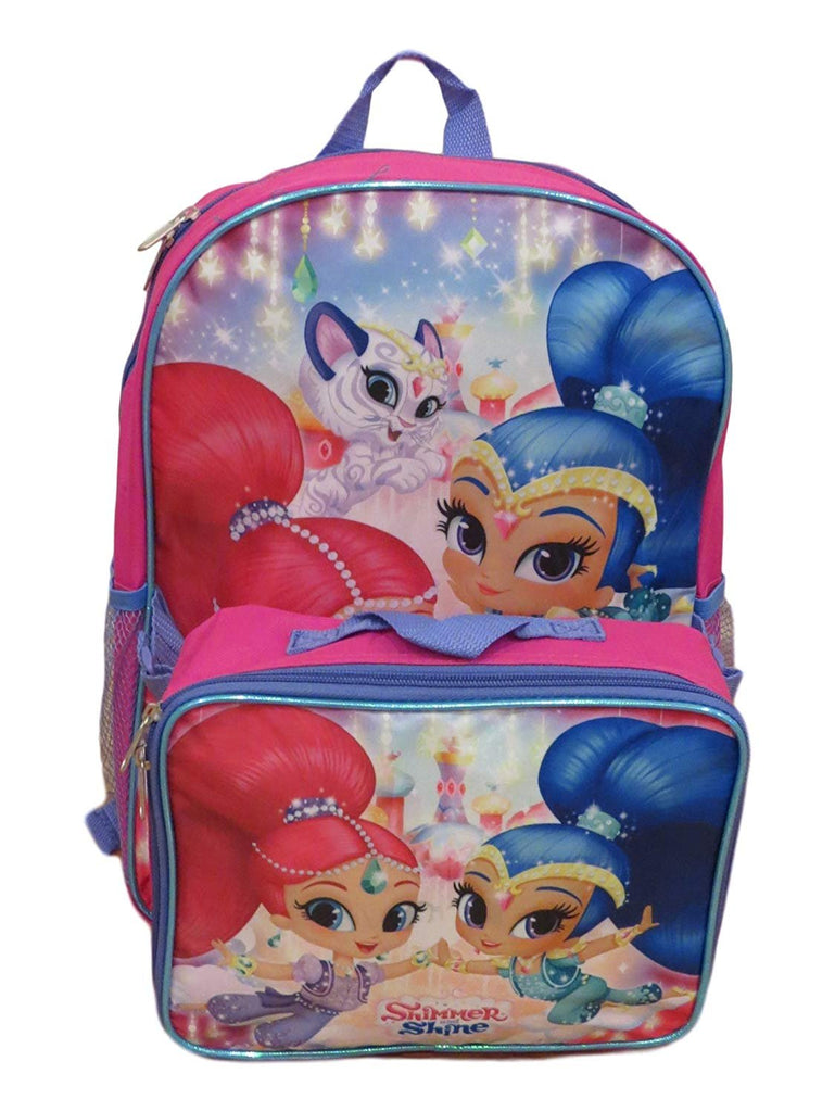 Shimmer and Shine 16" Backpack With Detachable Matching Lunch Box