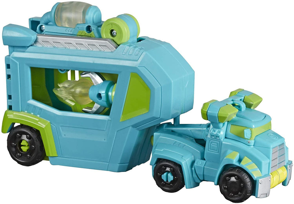 Transformers Playskool Heroes Rescue Bots Academy Command Center Hoist -- Converting Action Figure Toy with Trailer and Light-Up Accessory