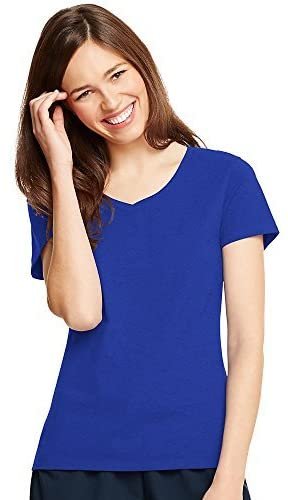 Hanes Women's X-Temp V-Neck T-Shirt (42V0)