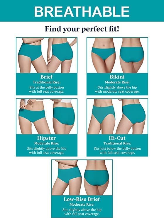 Fruit of the Loom® Women's Breathable Low Rise Briefs, 4-Pack