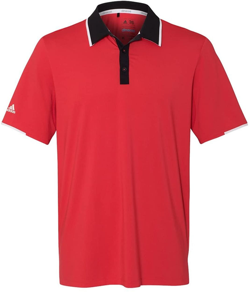 adidas Climacool Performance Colorblock Sport Shirt (A166) -Ray Red/Bl -2XL