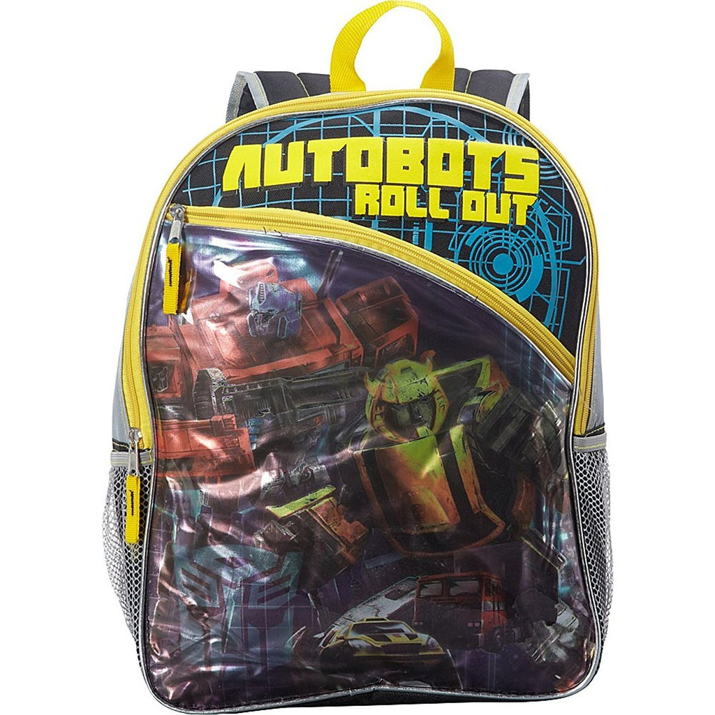 FAB Starpoint Big Boys' Transformers Bumble Bee Big Face 16 Inch Backpack