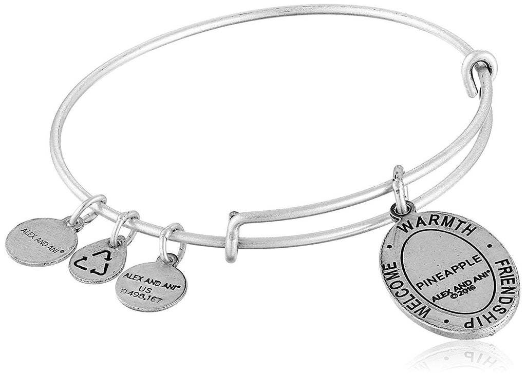 Alex and Ani Pineapple II Expandable Rafaelian Bangle Bracelet