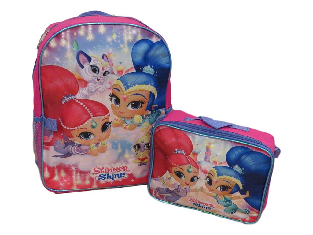 Shimmer and Shine 16" Backpack With Detachable Matching Lunch Box