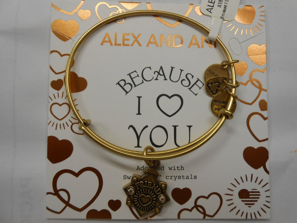 Alex and Ani Womens Because I Love You Friend III Bangle