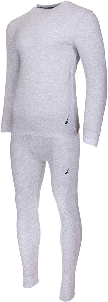 Nautica Mens Thermal Sleep Set - Pockets Super Soft Jersey Spandex/Polyester Blend Pajamas