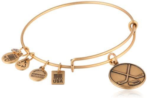 Alex and Ani "Team USA Winter" Ice Hockey Expandable Wire Bangle Bracelet