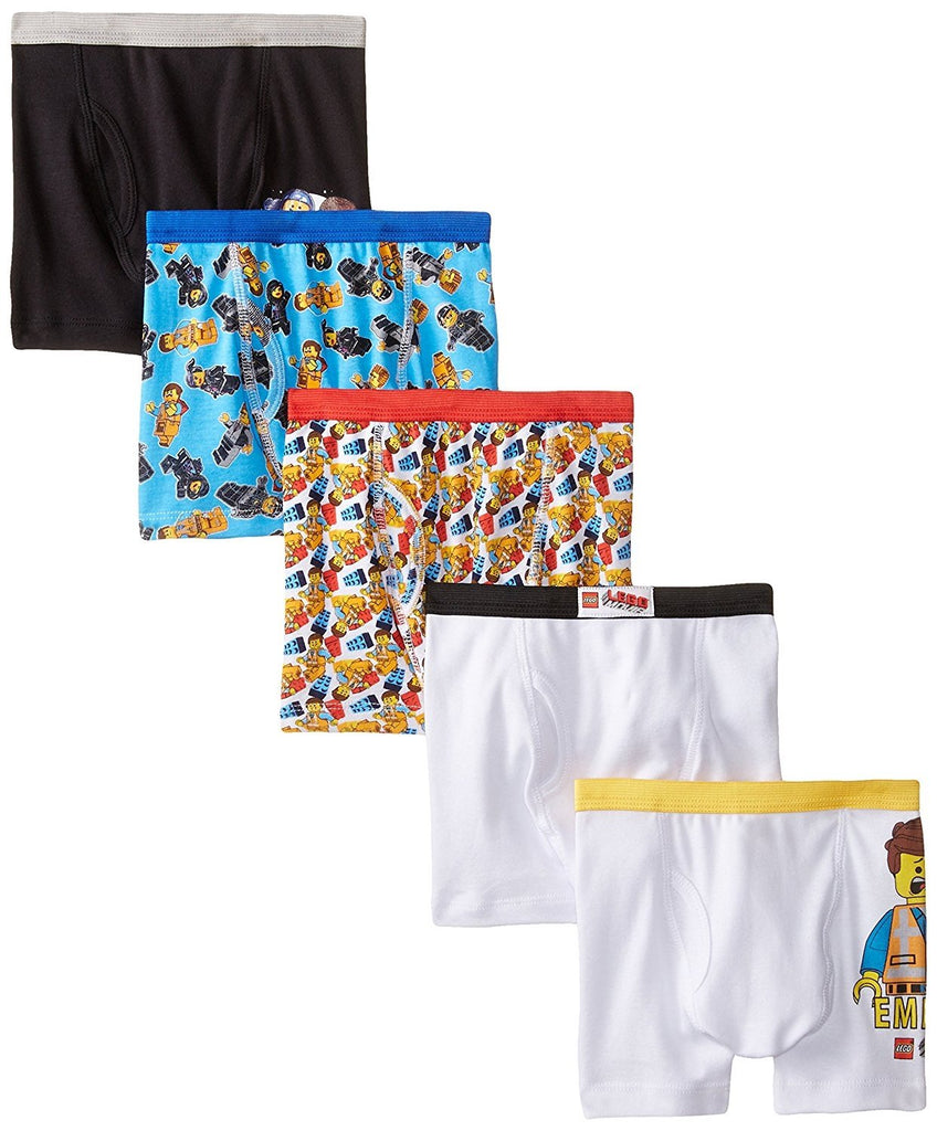 Lego Boys' LEGO Movie 5 Pack Boxer Briefs