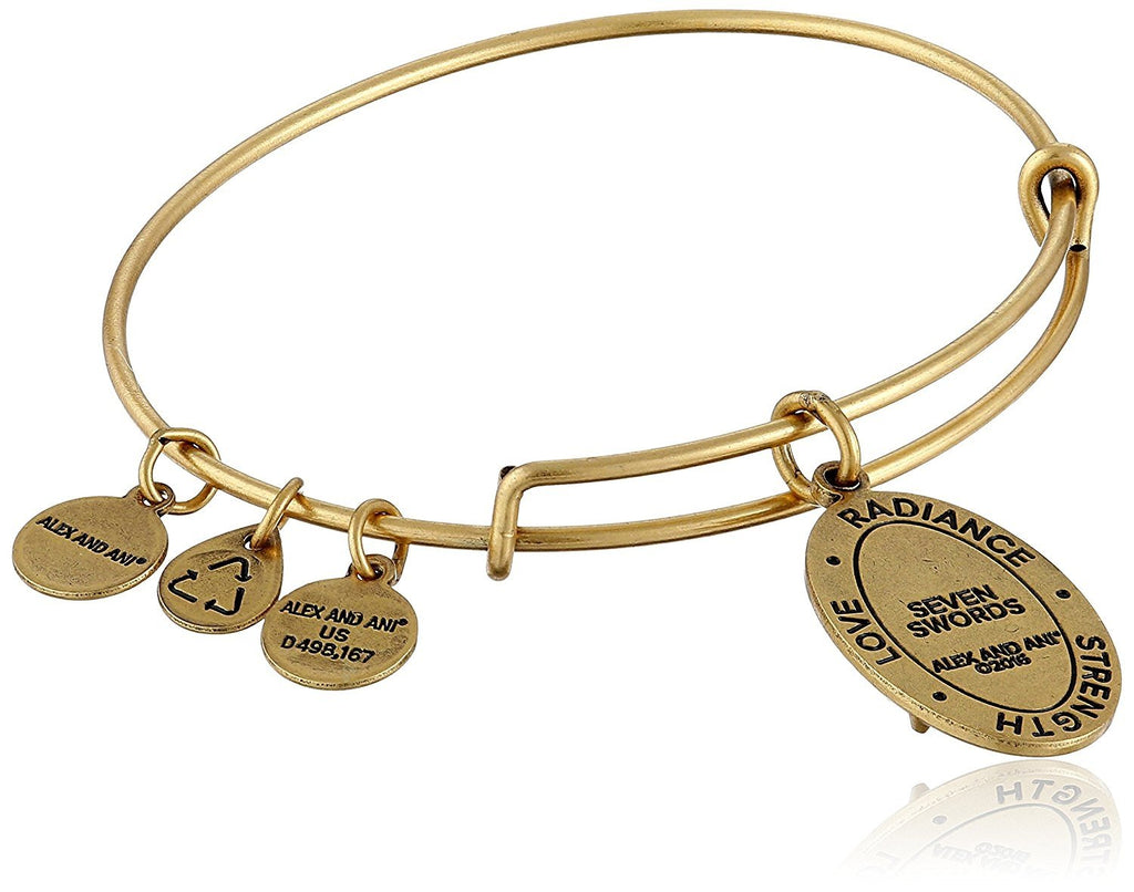 Alex and Ani Seven Swords III Expandable Rafaelian Bangle Bracelet