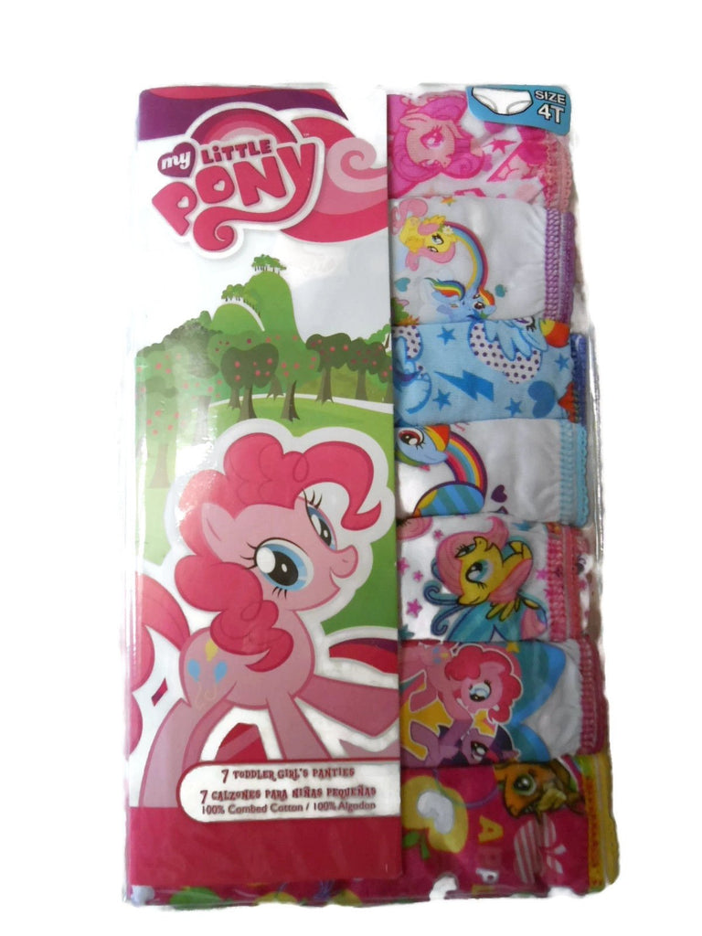 Handcraft Little Girls'  My Little Pony Rotating Print  Underwear Set (Pack of 7)