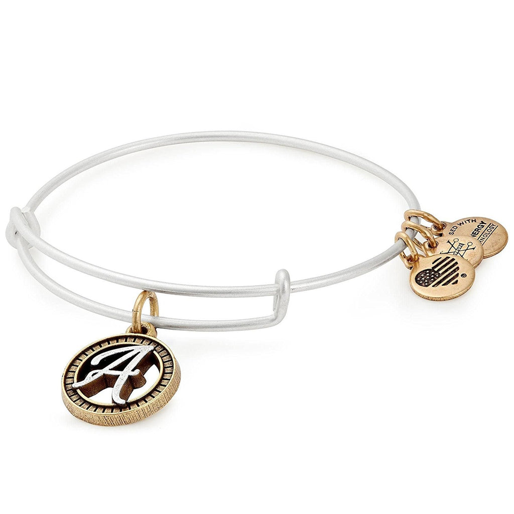 Alex and Ani Womens Initial A Charm Bangle