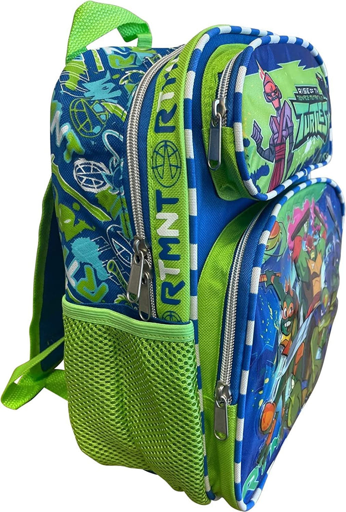 KBNL Ninja Turtles 12'' Toddler Size Backpack A19568, Blue and Red