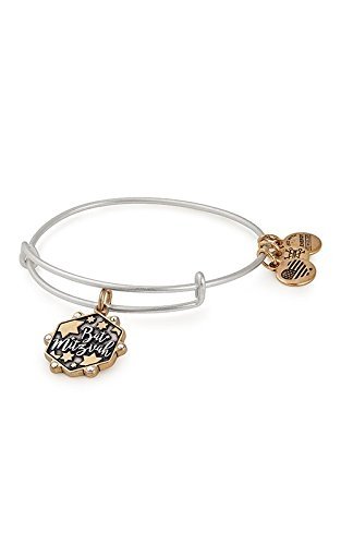 Alex and Ani Bat Mitzvah Two Tone Charm Bangle