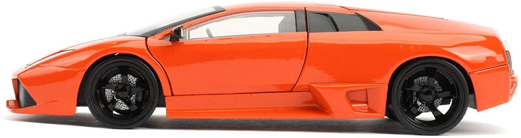 Fast & Furious 1:24 Roman's Lamborghini Murcielago, Orange, Die-cast Car, Toys for Kids and Adults