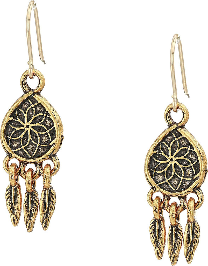 Alex and Ani Womens Dreamcatcher Hook Earrings