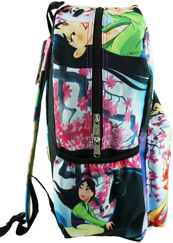 Disney Princess Mulan Deluxe Oversize Print Large 16" Backpack with Laptop Compartment - A19733