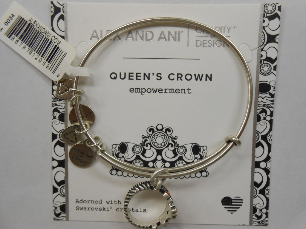 Alex and ANI Charity by Design, Queen's Crown Bangle Bracelet