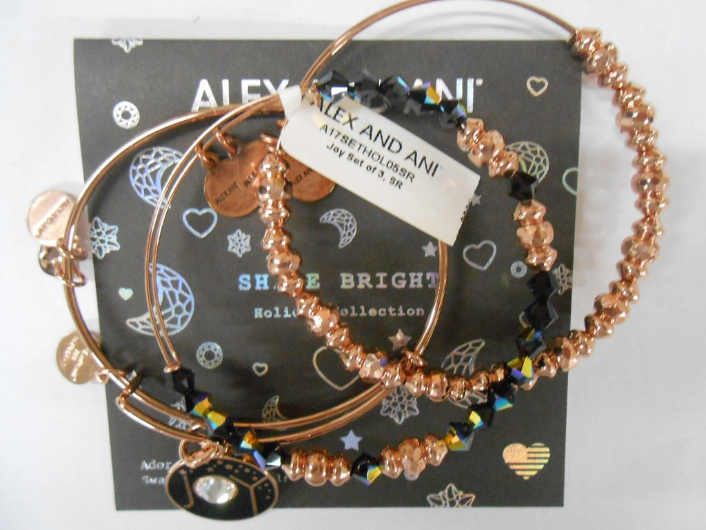 Alex and Ani Womens Joy Set Of 3 Bracelet