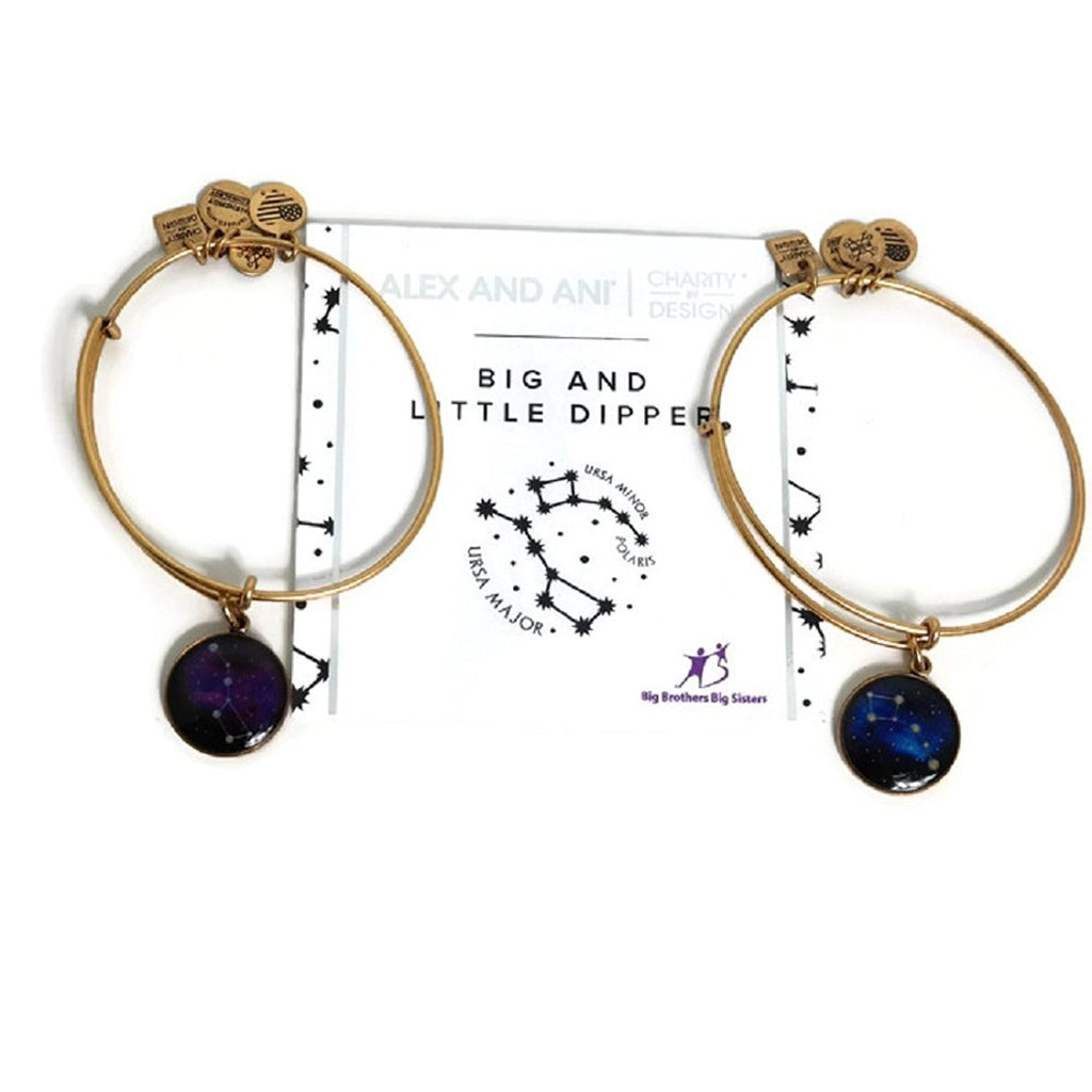 Alex and Ani Big and Little Dipper Expandable Rafaelian Bangle Bracelet