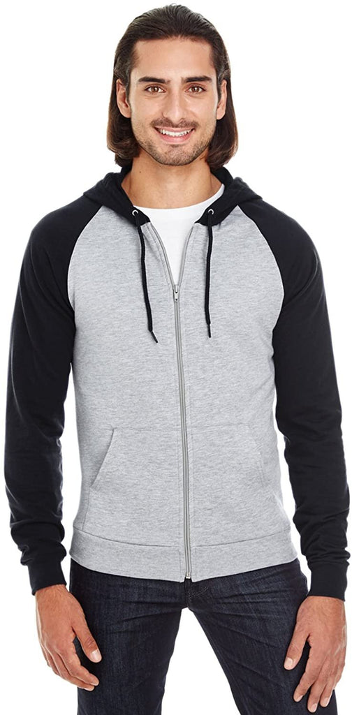 American Apparel Men's California Fleece Long Sleeve Zip Hoodie