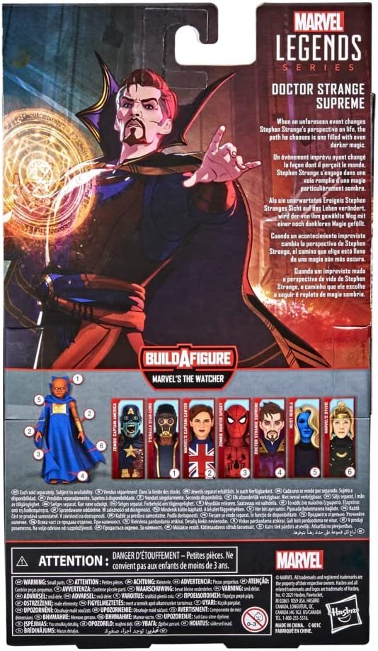 Marvel Legends Series 6-inch Scale Action Figure Toy Doctor Strange Supreme, Premium Design, 1 Figure, 1 Accessory, and Build-a-Figure Part