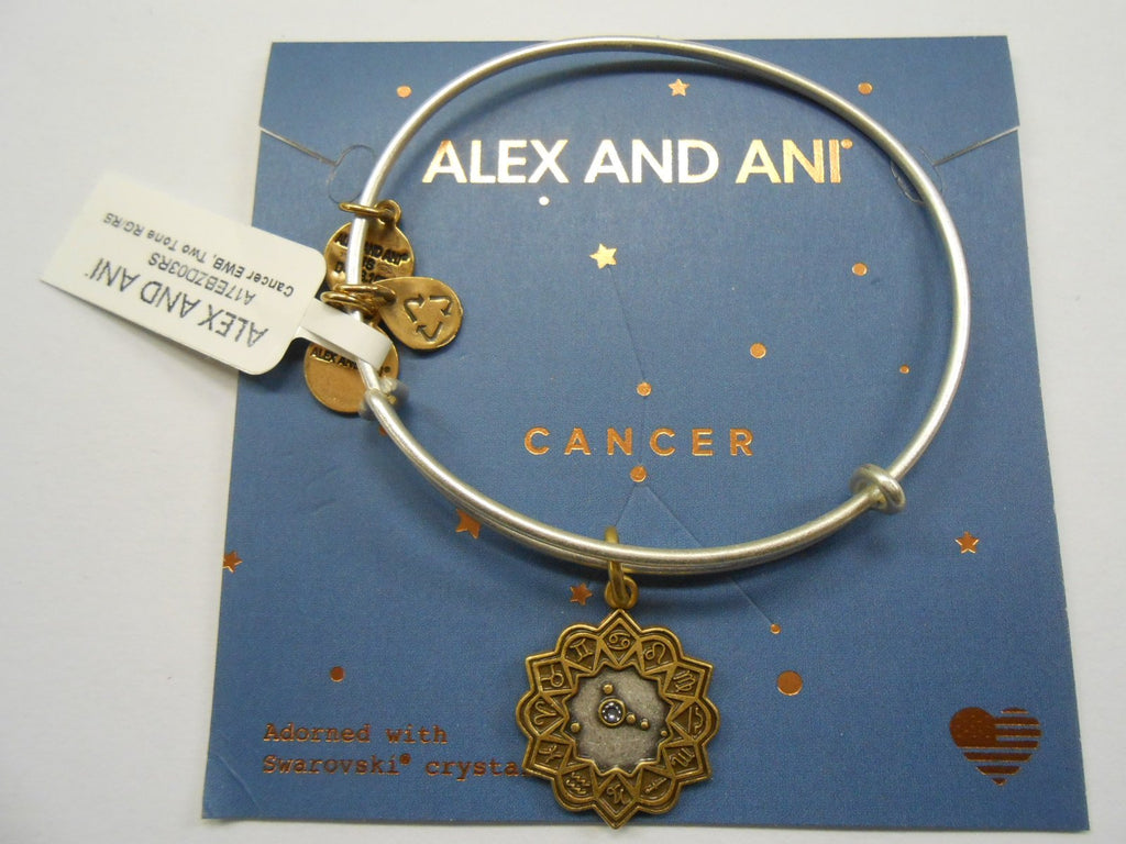 Alex and Ani Cancer Two Tone Bangle Bracelet NWTBC