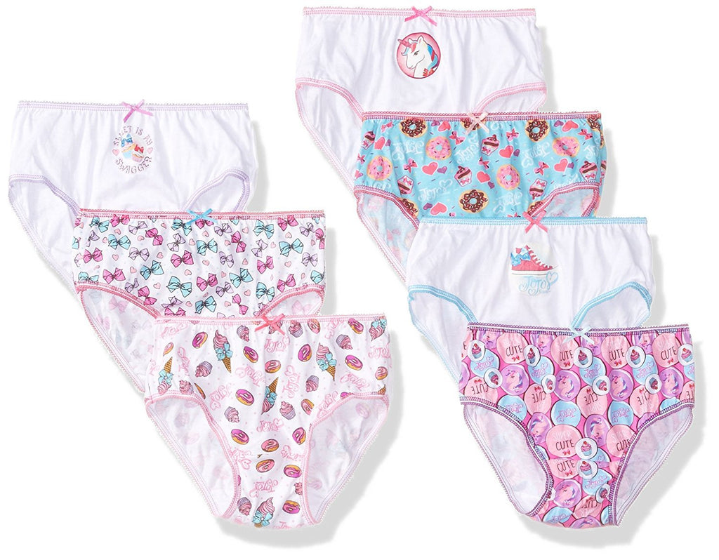 Nickelodeon Little Girl's 7-Pack JoJo Siwa Bikini Brief Underwear