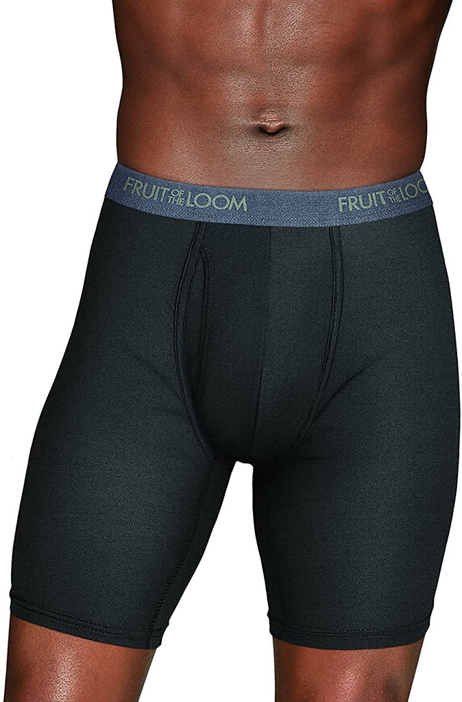 Fruit of the Loom 3-Pack Boxer Briefs Black/Grey at  Men's Clothing  store